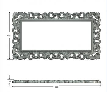 Baguette frame (RMB_0730) 3D model for CNC machine