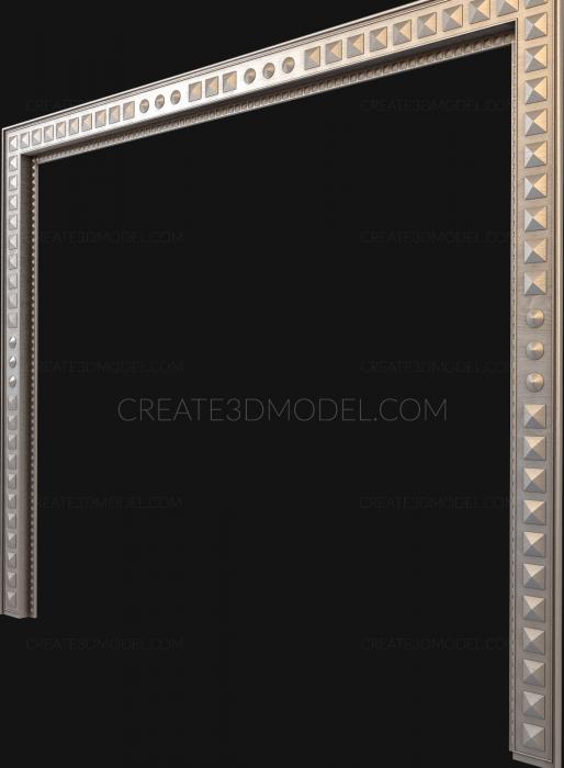 Floor frames - Harry Potter Mirror, RN_0081. 3D stl model for CNC