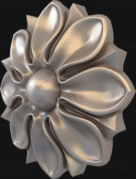 Rozette (RZ_0783) 3D model for CNC machine