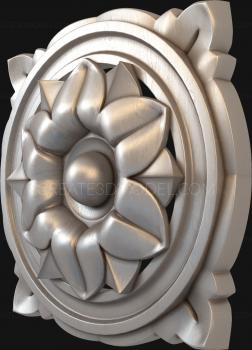 Rozette (RZ_0905) 3D model for CNC machine