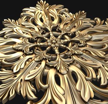 Rozette (RZ_1031) 3D model for CNC machine