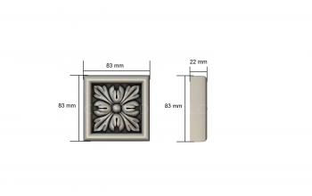 Rozette (RZ_1126) 3D model for CNC machine