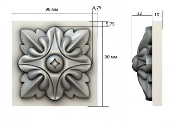Rozette (RZ_1159) 3D model for CNC machine