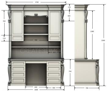 Cupboard (SHK_0086) 3D model for CNC machine