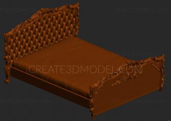 Headboard (SK_0124) 3D model for CNC machine