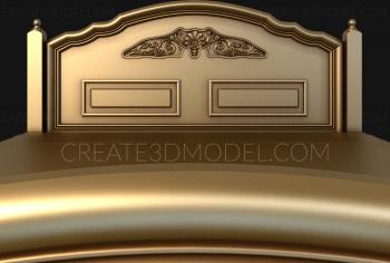 Headboard (SK_0161) 3D model for CNC machine