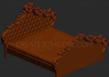 Headboard (SK_0211) 3D model for CNC machine