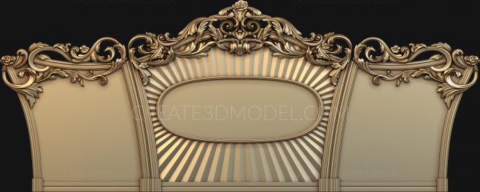 Headboard (SK_0226) 3D model for CNC machine