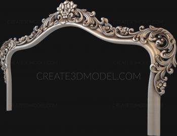 Headboard (SK_0234) 3D model for CNC machine