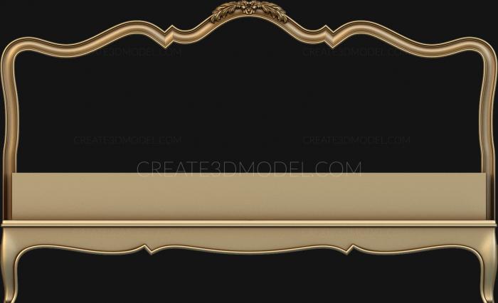 Headboard (SK_0246) 3D model for CNC machine