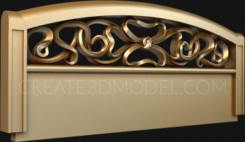 Headboard (SK_0259) 3D model for CNC machine