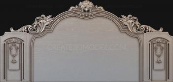 Headboard (SK_0265) 3D model for CNC machine