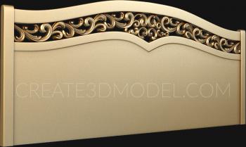 Headboard (SK_0299) 3D model for CNC machine