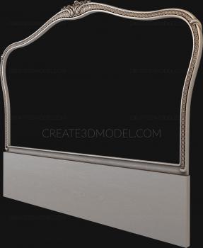 Headboard (SK_0390) 3D model for CNC machine