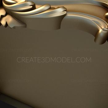 Headboard (SK_0400) 3D model for CNC machine