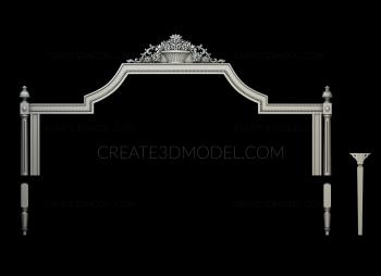 Headboard (SK_0429) 3D model for CNC machine