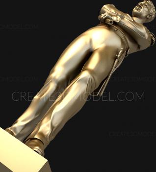 Statuette (STK_0088) 3D model for CNC machine