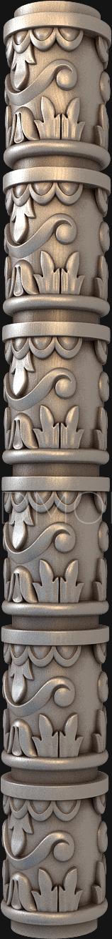 Church pillar (SC_0014) 3D model for CNC machine