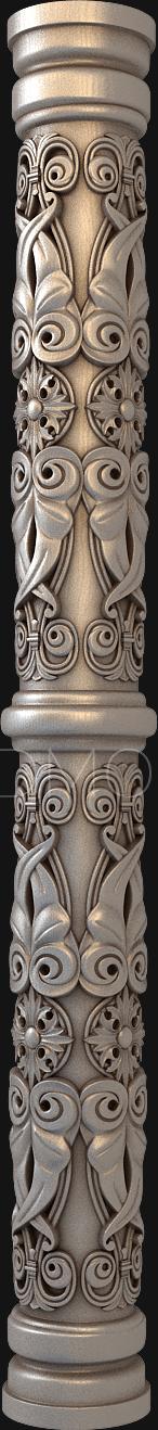 Church pillar (SC_0017) 3D model for CNC machine