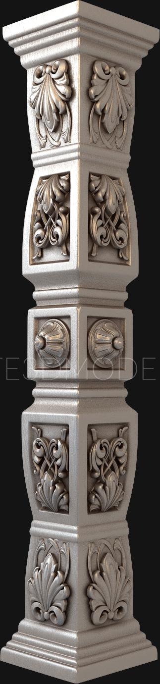 Church pillar (SC_0045) 3D model for CNC machine