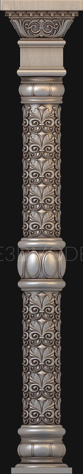 Church pillar (SC_0055) 3D model for CNC machine