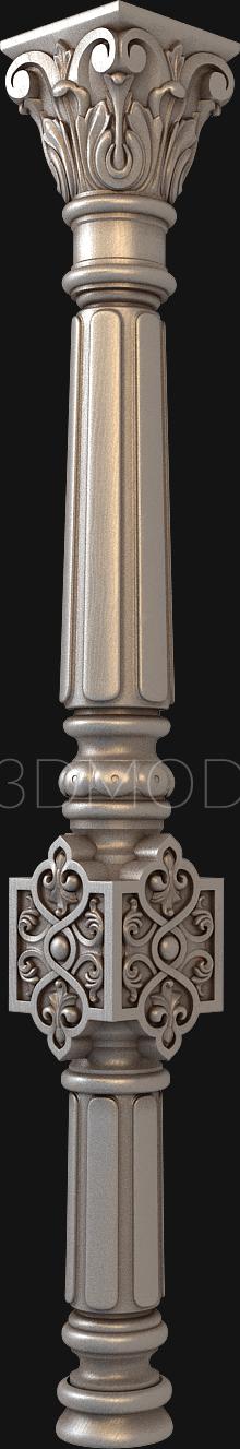 Church pillar (SC_0088) 3D model for CNC machine
