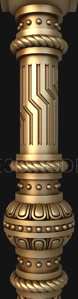 Church pillar (SC_0093) 3D model for CNC machine