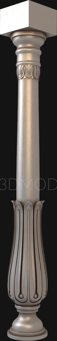 Church pillar (SC_0099) 3D model for CNC machine