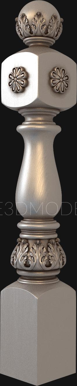 Pillar (ST_0176) 3D model for CNC machine