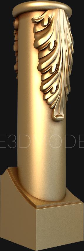 Pillar (ST_0226) 3D model for CNC machine