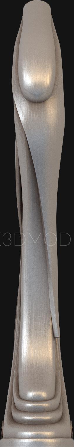 Newels (SZ_0092) 3D model for CNC machine