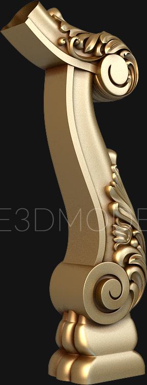Newels (SZ_0137) 3D model for CNC machine