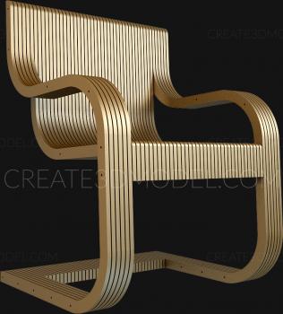 Chair (STUL_0056) 3D model for CNC machine